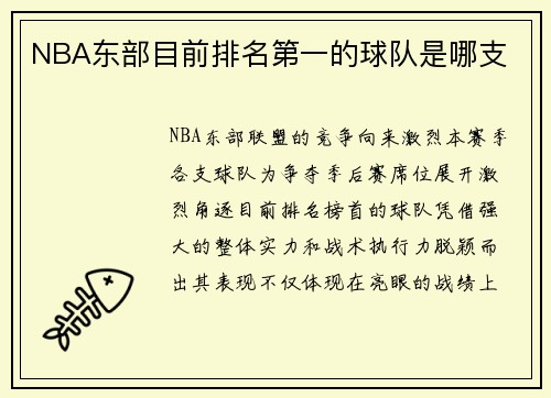 NBA东部目前排名第一的球队是哪支